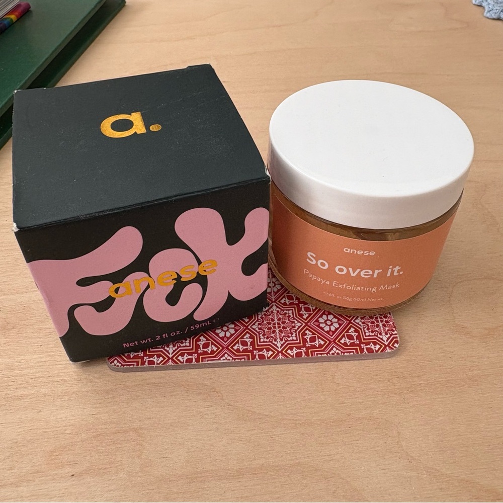 NWT unopened Anese So Over It papaya exfoliating mask
